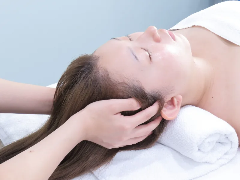 Dry head spa treatment