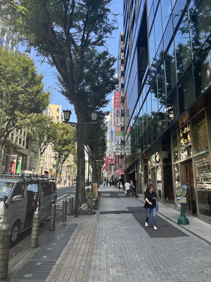 Walking up Miyamasuzaka slope